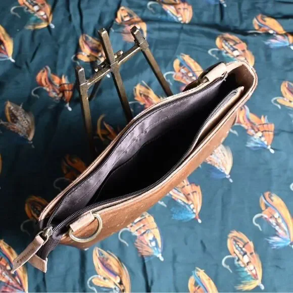 Showman Leather Crossbody Concealed Carry Bag with hair on cowhide - Picture 4 of 5